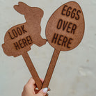 Garden Signs for an easter egg hunt