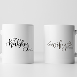 Hubby & Wifey Mug Set